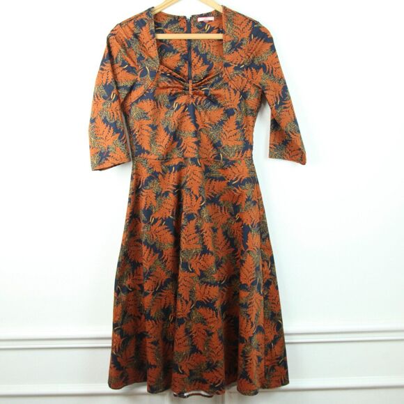 Joe Browns 4 Dress Retro Sweetheart Feminine Fit Flare Twee Modest Tradwife - Picture 1 of 10
